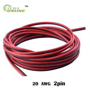 10m 20m 30m 2pin 20 AWG UL2468 2*0.5mm Extension Cable use for 12v 24v LED Strip Tape String Connect Electric Wire