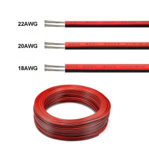 2 Pin Cable 22AWG 20AWG 18AWG SM JST Connector 2 Core Electrical Copper Wires 2pin Wire For 3528 2835 LED Strip Lights Driver