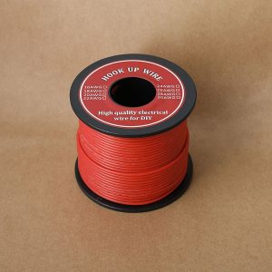 90m / Roll Hook-up Stranded Wire 26 AWG UL3132 Flexible Silicone Electrical Wire Rubber Insulated Tinned Copper 300V 6 Colors